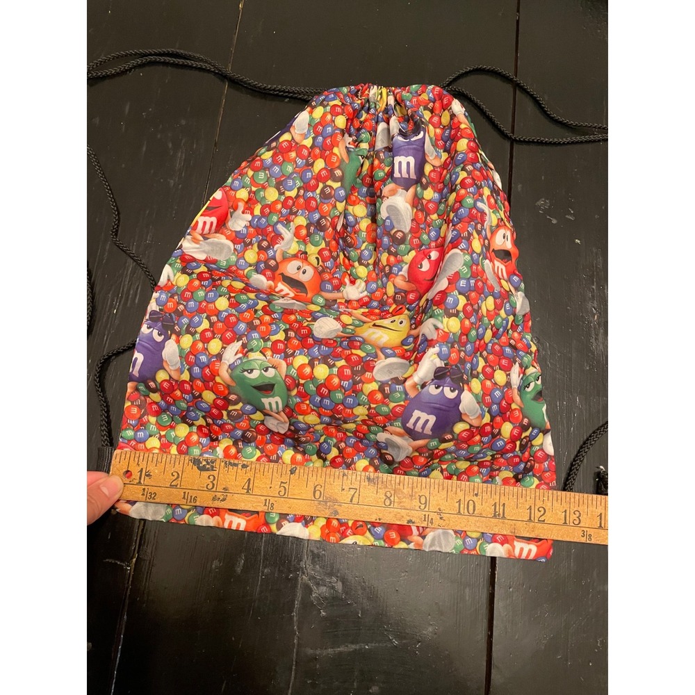M&M's Characters Drawstring Cinch Backpack Bag Al… - image 4